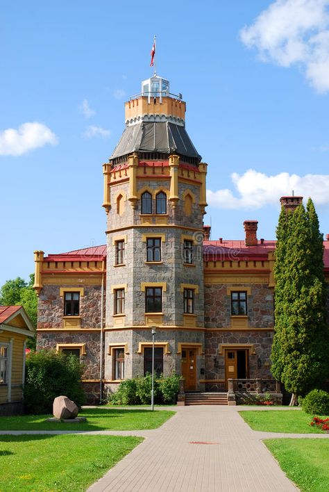 Sigulda Castle, Latvia stock photo Latvian Aesthetic, Latvia Aesthetic, Sigulda Latvia, Luxurious Palace, Architect Building, Baltic Countries, Glamping Resorts, Foreign Travel, Usa States