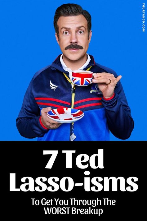 Seven Ted Lasso-isms to help you survive even the worst breakups and divorce. After all men and women alike need relationship (and breakup) role models. Thank God for Jason Sudeikis. Ted Lasso Quotes, Goldfish Tattoo, Breakup Advice, Movie Recommendations, Bad Breakup, Jason Sudeikis, Ted Lasso, Finding Your Soulmate, Tv Videos