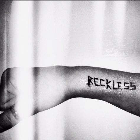 Reckless Reckless Tattoo Words, Reckless Tattoo, Tattoo Words, Font Love, Royal Au, Oc Reference, Reference Board, The Font, Word Tattoos