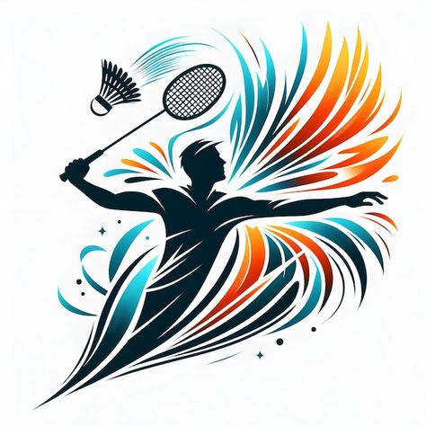 Badminton Logo Design Sports, Badminton Landscape, Badminton Graphics, Logo Badminton Design, Badminton Logo Design, Badminton Wallpaper, Badminton Design, Badminton Tips, Badminton Pictures