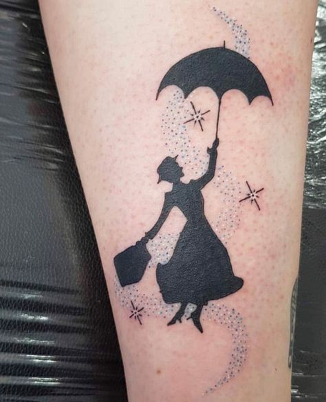 Marry Poppins Tattoos, Mary Poppins Tattoo, Hatter Tattoo, Wrist Tats, Aa Tattoos, Lower Arm Tattoos, Homemade Tattoos, Lower Leg Tattoos, Fantasy Tattoos