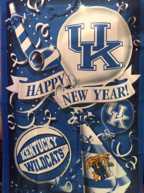 UK Happy New Year 2014! Uk Wildcats Basketball, University Of Ky, Kentucky Wildcats Basketball, Happy New Year 2014, Happy New Year 2015, Kentucky Girl, Big Blue Nation, Uk Wildcats, Go Big Blue