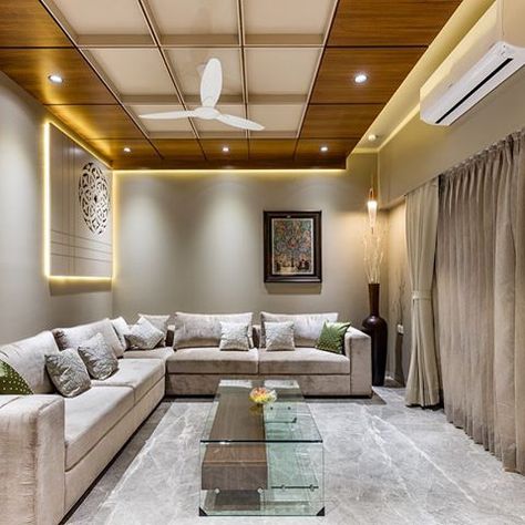 Inclined Studio (@inclined_studio) • Instagram photos and videos Drawing Room Ceiling Design, Drawing Room Interior Design, False Ceiling Living Room, Pop False Ceiling Design, House Ceiling Design, Hall Interior Design, Ceiling Design Living Room, Bedroom False Ceiling Design, Luxury Living Room Design