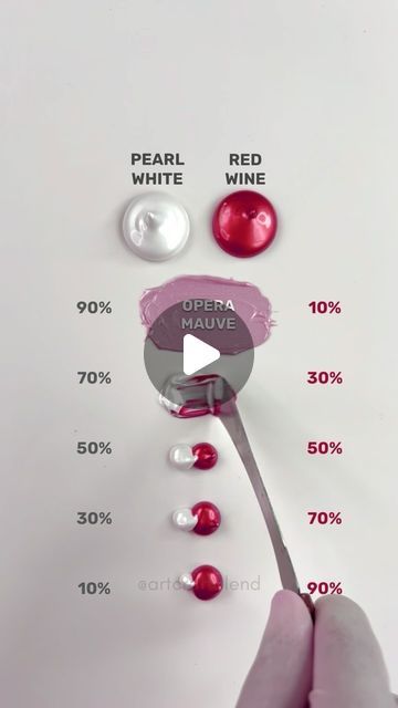 Wine Color Combination, Color Mixing Palette, Red Color Combinations, Combination Dresses, Colour Mixing, Wine Red Color, Color Mix, Wine Color, Satisfying Video