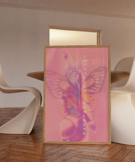 #etsy shop: Grainy Gradient, 70s Poster, Aura Poster, Psychedelic Decor, Aesthetic Decor, Retro Feminine Art, Empowered Woman Print, Pink Room Decor https://etsy.me/3YHv6y4 #pink #housewarming #unframed #entryway #bohemianeclectic #humoroussaying #70sposter Apartment Basement, Spiritual Bedroom, 70s Poster, Aura Wall Art, Spiritual Poster, Grainy Gradient, Female Wall Art, Trippy Wall Art, Dorm Room Styles