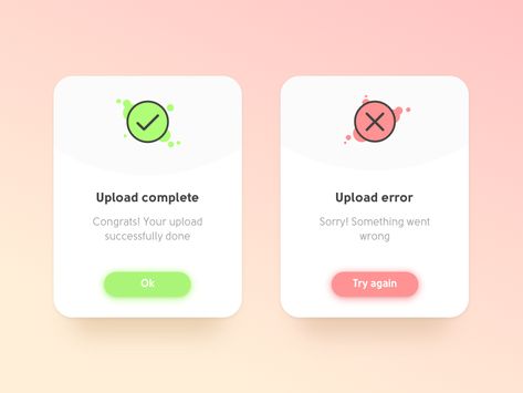 Daily UI #011 | Flash Message (Error/Success) by Valeria Ter Ux Design Principles, Ui Design Principles, Message Design, Ui Design Dashboard, Arts And Crafts For Teens, Daily Ui, Mobile Ui Design, Ios Design, App Design Inspiration