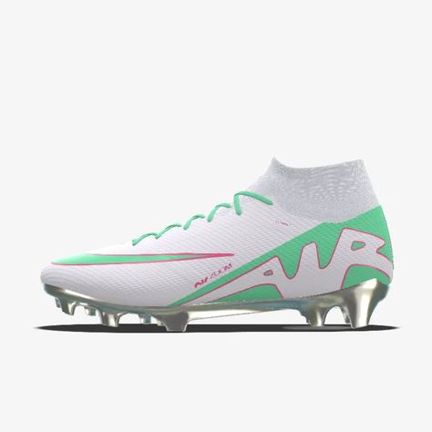 Nike Mercurial Superfly 9 Elite By You Custom Firm-Ground Soccer Cleats Nike Soccer Cleats Womens, Puma Cleats, Custom Soccer Cleats, Womens Soccer Cleats, Nike Soccer Shoes, Nike Cleats, Nike Soccer, Nike Mercurial, Football Shoes