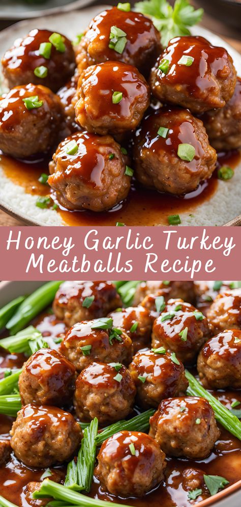 Honey Garlic Turkey Meatballs Recipe | Cheff Recipes Meatball And Green Beans, Honey Teriyaki Meatballs, Keto Beef Meatballs Recipe, Healthy Dinner Recipes Red Meat, Healthy Sauce For Turkey Meatballs, Easy Honey Garlic Meatballs, Turkey Cocktail Meatballs, Sticky Turkey Meatballs, Healthy Meatballs And Rice