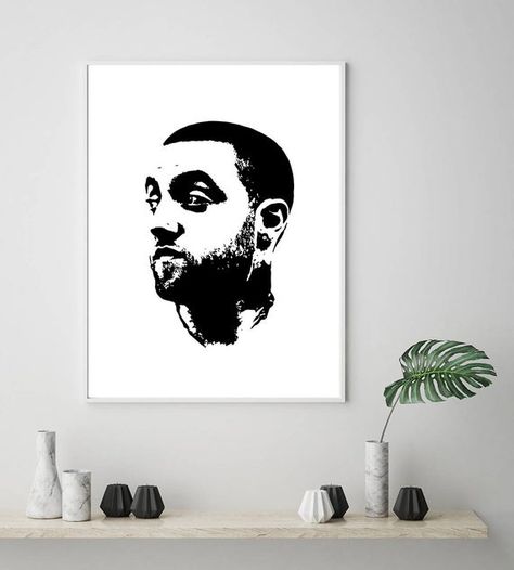 Mac Miller Art Painting, Lyrics Drawing, Mac Miller Art, Lyric Drawings, Minimal Beauty, Drawing Poster, Black White Abstract, Fashion Sketch, Beauty Illustration