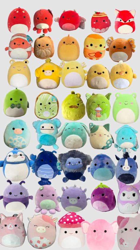 #squishmallow #rainbow #squishmallows #shuffles Cool Fidget Toys, Cute Squishies, Clay Diy Projects, Cute Doodles Drawings, 12th Birthday, Birthday List, Fidget Toys, Diy Clay, Doodle Drawings