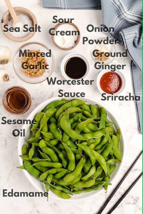 Easy Edamame Recipes, Spicy Garlic Edamame Recipes, Edemame Recipes Frozen, Edamame Recipes Snack, Garlic Edamame Recipe, Spicy Garlic Edamame, Edamame Recipes Spicy, Edamame Recipe, November Recipes