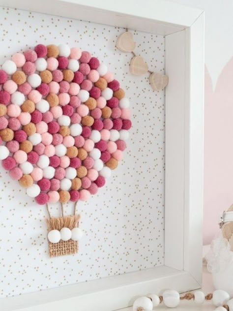 Crafts With Paper, Idee Babyshower, Idee Cricut, Pom Crafts, Baby Room Inspiration, Pom Pom Crafts, Baby Diy, Candy Land Christmas