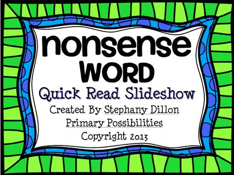 Nonsense Word Activities, Nonsense Words Fluency, Writing Sight Words, Cvc Words Kindergarten, Guided Reading Kindergarten, Nonsense Words, Phonics Words, Sight Word Practice, 2nd Grade Reading