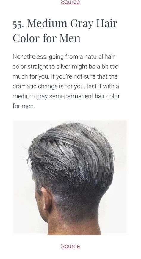 Ash Gray Hair Color For Men, Dark Grey Hair Men, Dark Ash Gray Hair Men, Ash Grey Hair Men, Grey Hair Color Men, Ash Gray Hair, Ash Gray Hair Color, Ash Grey Hair, Dark Grey Hair