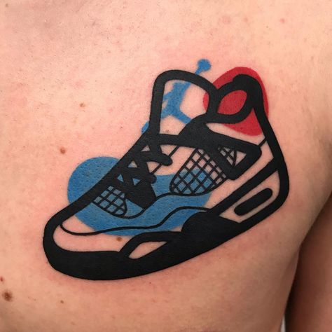 Nike Tattoo, Jordan Tattoo, Shoe Tattoos, Air Jordan Nike, Cactus Tattoo, Explore Tattoo, Retro Tattoos, C Tattoo, 4 Tattoo