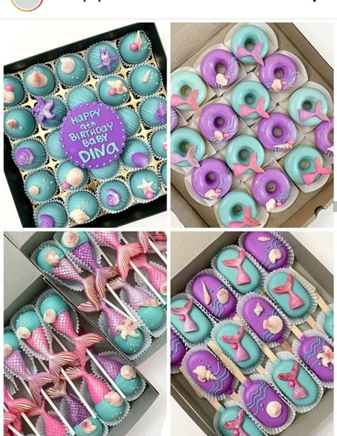 Mermaid Decorations, Ariel Birthday Party, Ariel Party, Mermaid Birthday Party Decorations, Mermaid Birthday Cakes, Mermaid Theme Birthday Party, Ariel Birthday, Anniversaire Diy, Birthday Party Decorations Diy