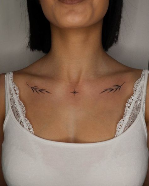 Small Chest Tattoos, Bone Tattoos, Small Pretty Tattoos, Red Ink Tattoos, Shoulder Tattoos For Women, Tattoo Arm, Small Hand Tattoos, Collar Bone Tattoo, Classy Tattoos