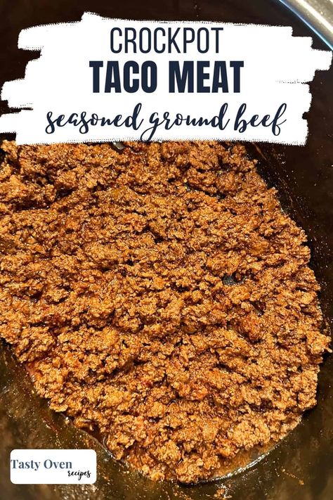 Crockpot Ground Beef Taco Meat Cooking Taco Meat In Crockpot, Taco Meat For A Crowd Crock Pot, How To Cook Taco Meat In Crockpot, Ground Beef Tacos In Crockpot, Tacos In Crockpot Ground Beef, Cooking Ground Beef In Crockpot, Taco Ground Beef Crockpot, Crockpot Tacos Beef Ground, Crock Pot Taco Meat Ground Beef