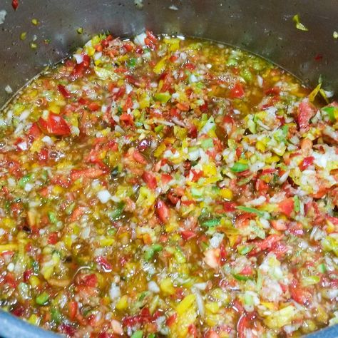 Homemade Hot Pepper Relish, Canned Hot Pepper Relish, Hot Pepper Relish Canning Recipes, Pepper Relish Canning Recipes, Garden Salsa Peppers Recipe, Hellish Relish Recipe, Hot Relish Recipe, Hot Pepper Salsa Canning Recipe, Hot Pepper Relish Recipe Canning