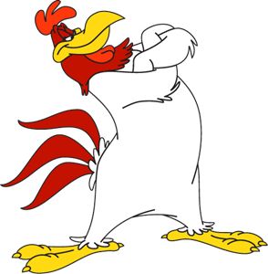 Leghorn Rooster, Foghorn Leghorn, Famous Cartoons, Cartoon Coloring Pages, Classic Cartoons, Iron On Patch, Sew On Patches, Disney Drawings, Logo Sticker