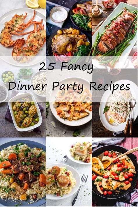 Dinner Party Recipes | WednesdayNightCafe.com Fancy Main Course, Dinner Party Main Course, Summer Dinner Party Menu, Dinner Party Entrees, Vegetarian Dinner Party, Party Entrees, Dinner Party Mains, Easy Dinner Party Recipes, Winter Dinner Party