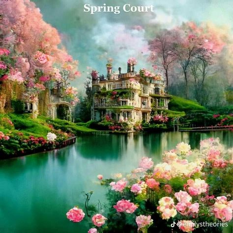 Dusk Court, Acotar Courts, Courts Of Prythian, Acotar Aesthetic, Spring Court, Acotar Fanart, Crown Of Midnight, Feyre And Rhysand, Empire Of Storms