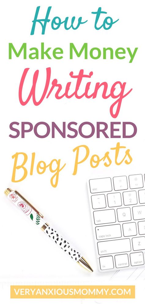 How to make money blogging with sponsored blog posts Business Brainstorming, Get Paid To Write, Paid To Write, Writing Blog, Teaching Technology, Make Money Writing, Blogging Resources, Sponsored Posts, Money Ideas