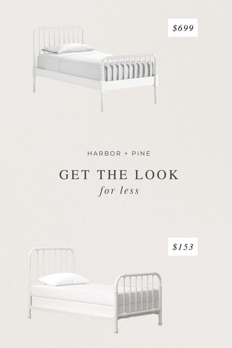 Get the look for less: Kids Twin Bed Lifestyle and design brand for inspired living. Jenny Lind Bed Girl Room, Spindle Twin Bed, White Twin Beds, Jenny Lind Twin Bed, White Twin Bed, Jenny Lind Bed, Girls Twin Bed, Wood Twin Bed, Bed For Girls Room