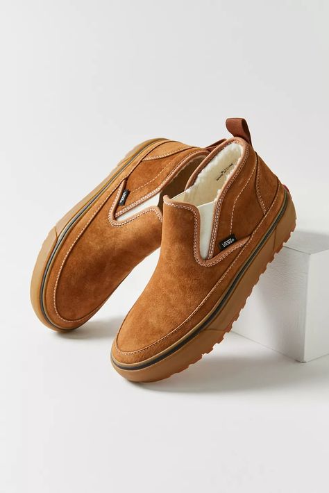 Vans Mid MTE-1 Slip-On Boot | Urban Outfitters Vans Mid, Vans Boots, Crystal Core, Shoe Image, Brown Fits, Slip On Boots, Vans Shop, Sneakers Boots, Shoe Brands