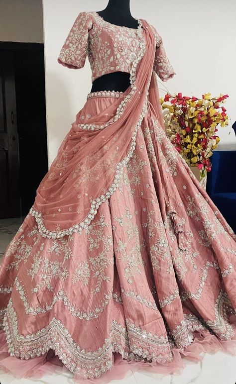 Pastel Colour Lehenga, Lahanga Design Latest, New Lehenga Designs, New Lehenga, Latest Bridal Lehenga Designs, Best Indian Wedding Dresses, Engagement Lehenga, Latest Bridal Lehenga, Wedding Lehenga Designs