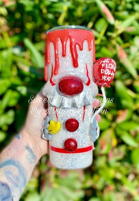 It Tumbler Ideas, 3 D Tumblers, Polymer Clay Tumbler, 3d Clay Tumblers, Polymer Clay Tumbler Ideas, New Tumbler Ideas, Clay Tumbler Ideas, Gnome Tumbler Ideas, 3d Tumblers With Clay