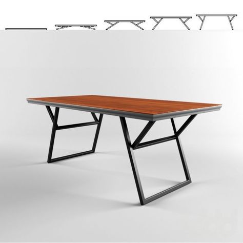 Loft Metal, Low Dining Table, Stackable Tables, Foldable Furniture, Grill Door Design, Desks For Small Spaces, Dinning Room Design, Metal Furniture Design, Studio Furniture