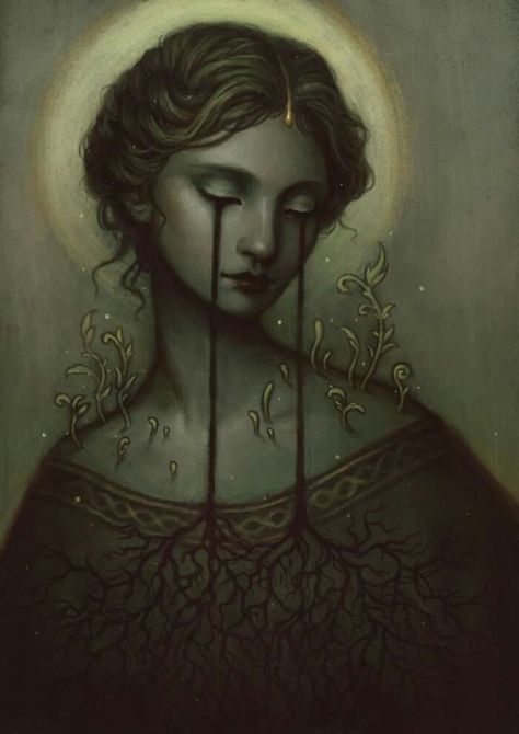 Art of Caroline Jamhour. Beautiful Darkness, Etsy Prints, Creepy Art, Arte Fantasy, Ethereal Art, Dark Fantasy Art, Pretty Art, Dark Art, Digital Artwork