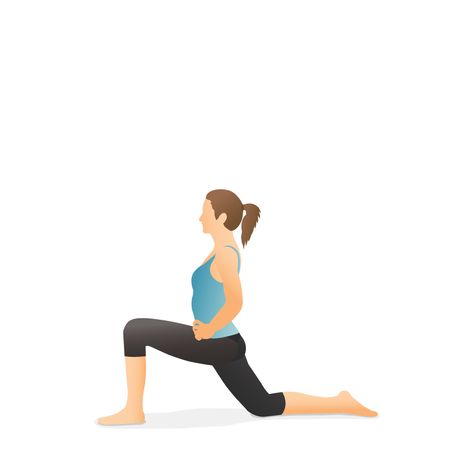 Crescent Lunge, Hands On Hips, Yoga Sequences, Yoga Pose, Yoga Poses, Stretching, Crescent, The Knee, Hands On