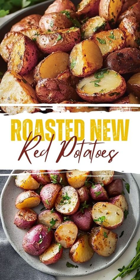 These Roasted New Red Potatoes are simple yet packed with flavor! 🥔🍽️ With just a handful of ingredients, this dish is perfect as a side for any meal. Crispy on the outside, soft on the inside, and seasoned to perfection, these potatoes will quickly become a favorite at your table.

📌 Save this pin to make these roasted red potatoes for your next dinner!
#RoastedPotatoes #EasySideDishes #PotatoLovers #SimpleRecipes #CrispyPotatoes #FamilyFavorites Red Bliss Potatoes, Rosemary And Thyme, Roasted Red Potatoes, Crispy Potatoes, Red Potatoes, Roasted Potatoes, Wholesome Food, Side Dishes Easy, Potato Recipes