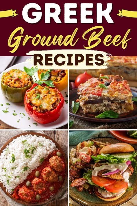 Greek Ground Beef Recipes, Greek Ground Beef, Greek Beef Recipes, Lean Beef Recipes, Minced Beef Recipes, Mediterranean Diet Recipes Dinners, Greek Dinners, Easy Mediterranean Diet Recipes, Recipes Authentic