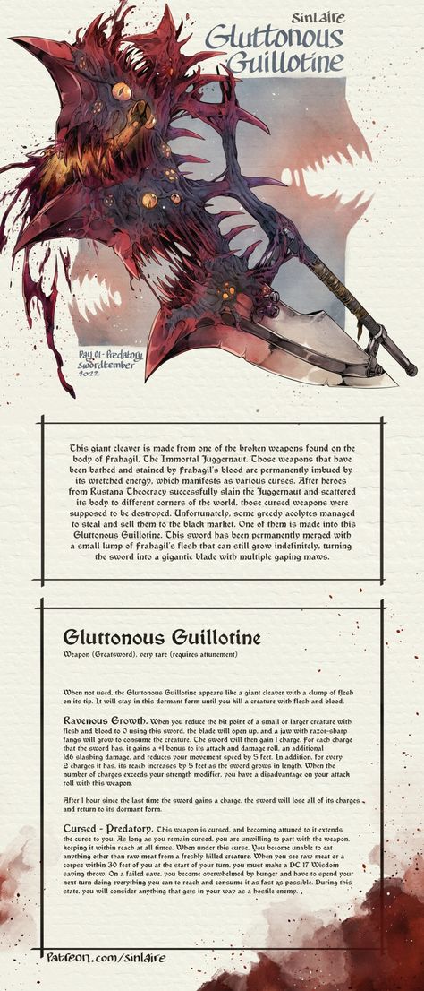 Dnd Magic Items Homebrew Barbarian, D&d 5e Magic Items, Dnd Homebrew Swords, Dnd Magic Axes, Dnd 5e Items, Magic Armor Art, D&d Artifacts, Magic Armor Dnd, Sinlaire Dnd