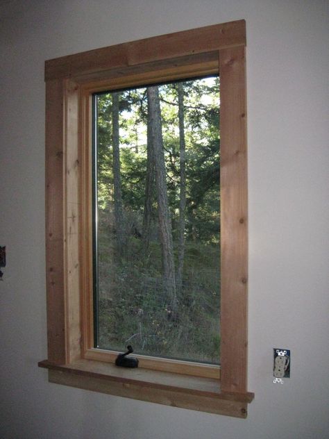 Rustic Window Trim, Kitchen Window Trim, Window Trim Ideas Interior, Exterior Window Trim Ideas, Wood Window Trim, Window Sill Trim, Farmhouse Window Trim, Window Trim Ideas, Exterior Window Trim