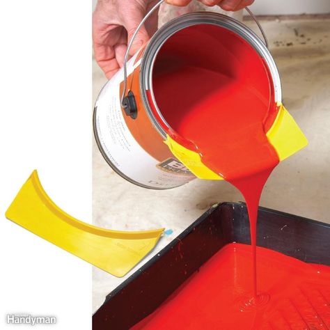 Pouring Paint From Can Tips, Painting Tips Walls, Edge Painting Tool, Painting Rooms, House Painting Tips, Paint Like A Pro, Painting Tricks, Painting Tips And Tricks, Painting Products