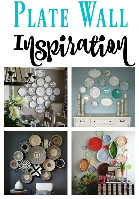 How To Display Vintage Plates, Plate On Wall, Hang Plates On Wall, Hang Plates, Plate Wall Display, Ceramic Wall Plates, Wall Mirror Stickers, Wall With Art, Plate Walls