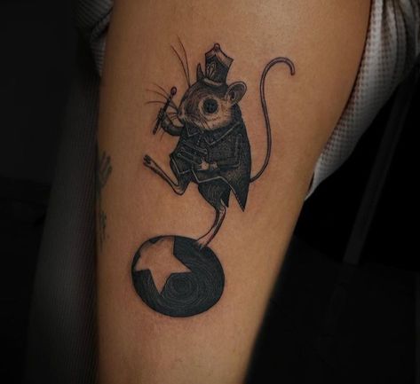 3 Blind Mice Tattoo, Coraline Circus Mouse Tattoo, Jumping Mice Coraline Tattoo, Rat In A Cage Tattoo, Coraline Jumping Mice Tattoo, Coraline Mouse Tattoo, Coraline Jumping Mice, Coraline Mouse, Southern Gothic Tattoo