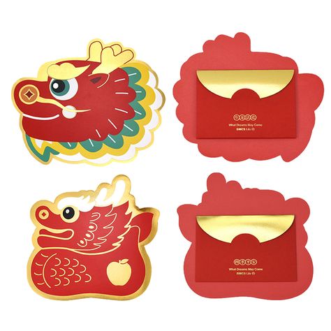 Continuous Blessing: Bring a touch of tradition to your family celebrations with these exquisite Red Envelopes. Symbolizing joy, auspiciousness, and peace in Chinese culture, these envelopes are an ideal choice for presenting gifts or money. Well Made: Utilizing reusable materials, these hot-stamped envelopes are made of sturdy red paper that won't fade or crack easily. Featuring a comfortable texture and chic design, they are perfect for any celebratory event. Work Well for You: These red envelopes are perfect for celebrating Chinese New Year, weddings, birthdays, and other occasions. You can heartily gift them to friends and family with Chinese blessing idioms printed on them. Simple Use: These red envelopes are easy to use and can also decorate New Year trees, walls, or other places. Yo Peace In Chinese, Stamped Envelopes, Red Envelope Design, Red Money, 2024 Dragon, Hong Bao, New Year Symbols, New Years Tree, Pocket Envelopes