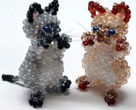 stehende_katze.pdf — Яндекс.Диск Beaded Cat, Hello Kitty Jewelry, Sewing Machine Projects, Crochet Barbie Clothes, Cat Bead, Jewerly Beads, Beaded Crafts, Beaded Animals, Beading Projects