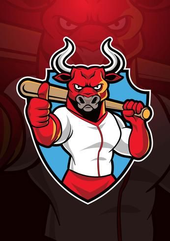 Hug Illustration, Baseball Vector, Baseball Mascots, Sport Logo Design, Vector Brush, Bull Logo, Sport Logo, Sports Logos, Professional Logo Design