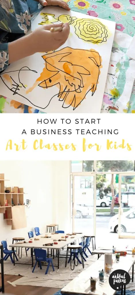 How to Start a Business Teaching Art Classes for Kids Art Studio Business, Art Class For Kids, Childrens Art Studio, Workshop For Kids, Art Classes For Kids, Kids Art Studio, Kids Workshop, Art Studio Space, Kids Studio