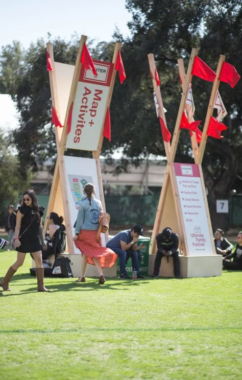 Hunter for Target - David Stark David Stark, Family Festival, Event Signage, Exhibition Display, Family Friendly Activities, Outdoor Event, Festival Design, Signage Design, Stage Design