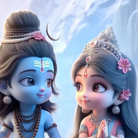 Mahadev Cute Wallpaper, Shiv Ji Cute Images, Mahadev Cute Pic, Shiv Ji Animated Images, Mahadev 3d Image, Baby Radha Krishna Images, Little Kanha Ji Images, Cute Pics For Dp, Animation Characters Tattoo