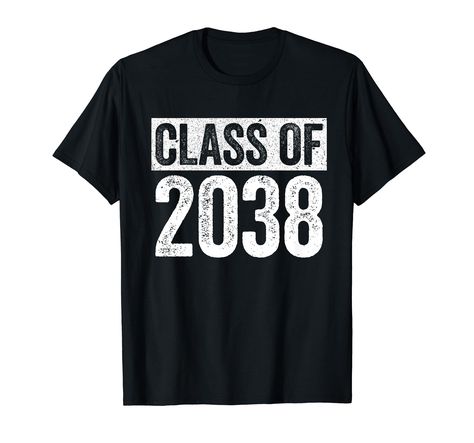 PRICES MAY VARY. Perfect Gift Idea for Senior Boys / Girls - Funny Class Of 2038 Shirt. Cool present for son, daughter, kids, kinder, child, teen, youth, adults, friends, family, pupil, future university student, teacher. It is time to party & celebrate graduating in 2038! Team Grad Class Of 2038 Grow With Me TShirt. Complete your collection of school accessories for him / her (bandana, bangle, beads necklace, hat, cap, gown, charm, keychain, ring, jacket, matching outfit, decorations, tassel, m Future University, Ring Jacket, Graduation Shirt, Cool Presents, Keychain Ring, Senior Graduation, School Tees, School Accessories, Graduation Shirts