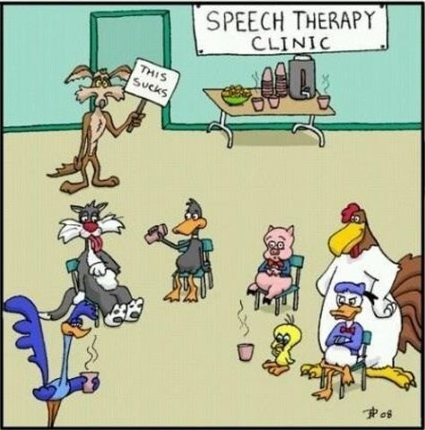 All of the Looney Tunes characters had speech impediments lol Speech Pathology Humor, Speech Therapy Clinic, Funny Speeches, Therapy Humor, Therapy Clinic, Speech Pathologist, School Slp, Slp Resources, Speech Path