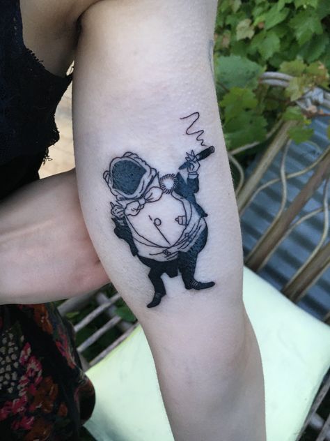 mr toad the wind in the willows tattoo , got him on christmas eve, a gift from me, to me. Wind And The Willows Tattoo, Wind In The Willows Tattoo, Mr Toad Tattoo, Wind And The Willows, Toad Tattoo, Tiny Tattoos With Meaning, Tattoo Planning, From Me To Me, Wolverine Cosplay